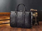 Men's Crocodile Leather Briefcase,Messenger Bags,Laptop Bags