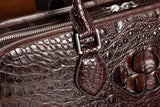 Men's Crocodile Leather Briefcase,Top Handle Bags