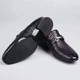 Men's Exotic Ostrich Leather Bit-Strap Loafer