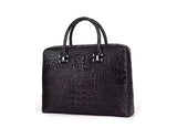 Men's Genuine Crocodile Briefcase,Business Bag And Laptop Handbag With Password Lock