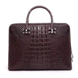 Men's Genuine Crocodile Briefcase,Business Bag And Laptop Handbag With Password Lock