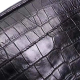 Men's Genuine Crocodile Leather Zip  Messenger Bag