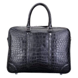 Mens Fashion Crocodile Leather Bag Business Briefcase for Men
