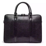 Mens Genuine Lizard Skin Leather  Briefcase Bag