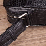 Mens Messenger Bag,Crocodile Leather One Shoulder Crossbody Bag