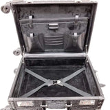 Old-Fashioned box luggage travel bag trolley case universal wheels box suitcase pull box