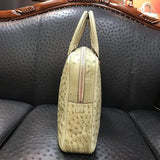 Ostrich Leather Briefcase,Ostrich Leather Business Designer Bag