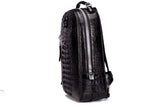 Rossie Viren Crocodile Skin Leather Backpack