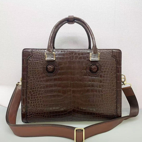 Crocodile Briefcase ,Crocodile Skin Belly Leather  Business Bags