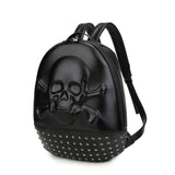 Unisex 3D Cool Smile Skull Studded Backpack