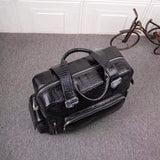 Unisex Crocodile Leather Extra Large Gym Travel Duffle Holdall Shoulder Bag
