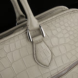 Genuine Crocodile Leather Briefcase Laptop Business Bag  Small