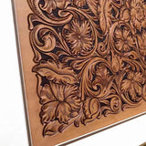Handmade Customs Personalized Leather 3D Carving And Painting Photo Frame