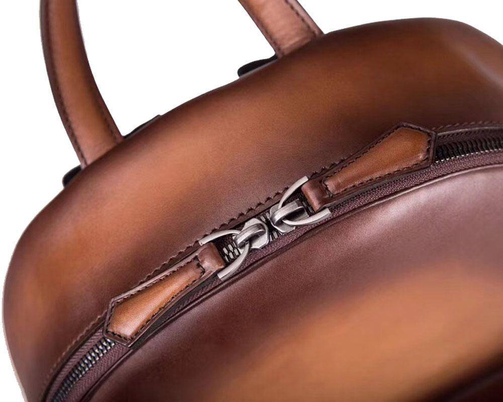 Large Vintage Leather Backpack