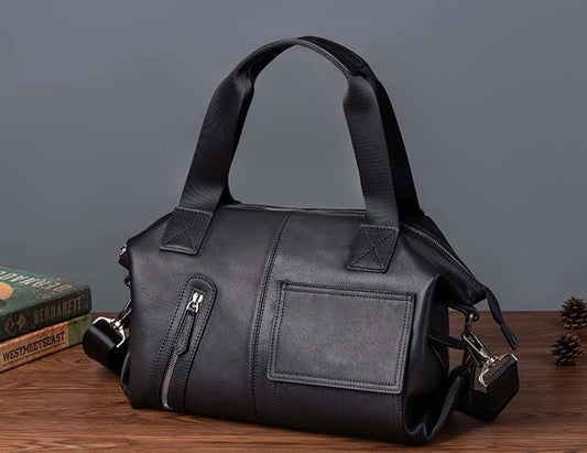 Borsa a tracolla da uomo in pelle vintage stile ventiquattrore business 2530