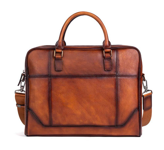 Borsa a tracolla vintage da uomo in pelle, business, da ufficio 2855