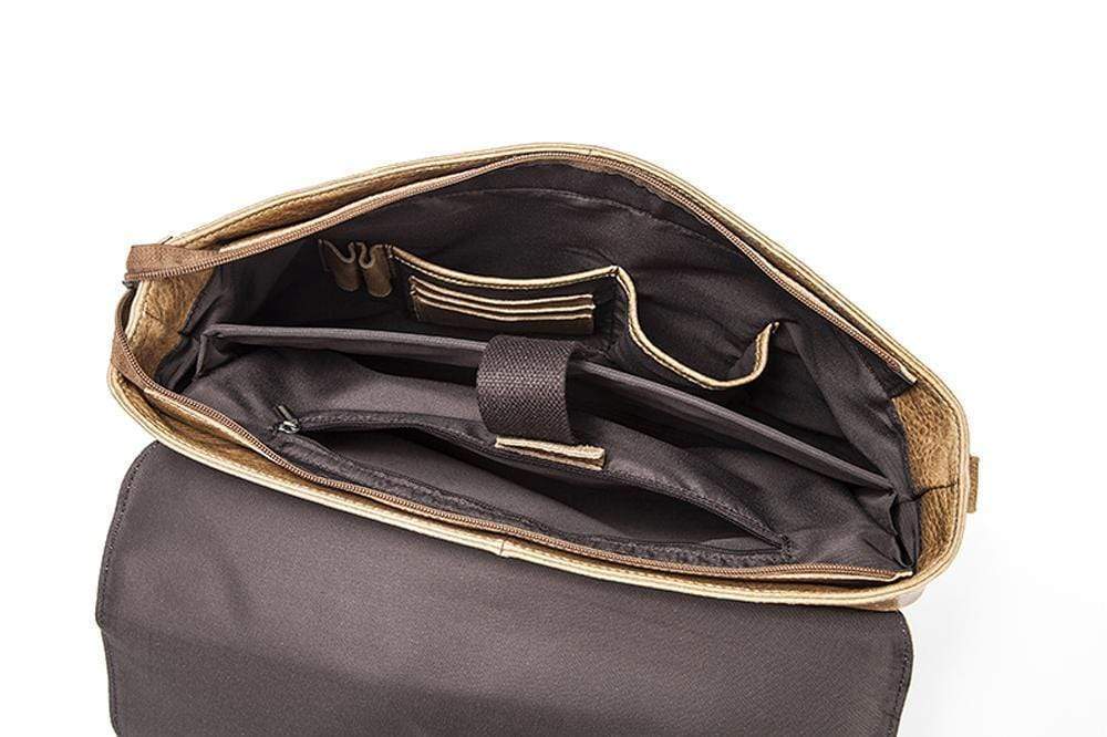 Borsa messenger postale beige