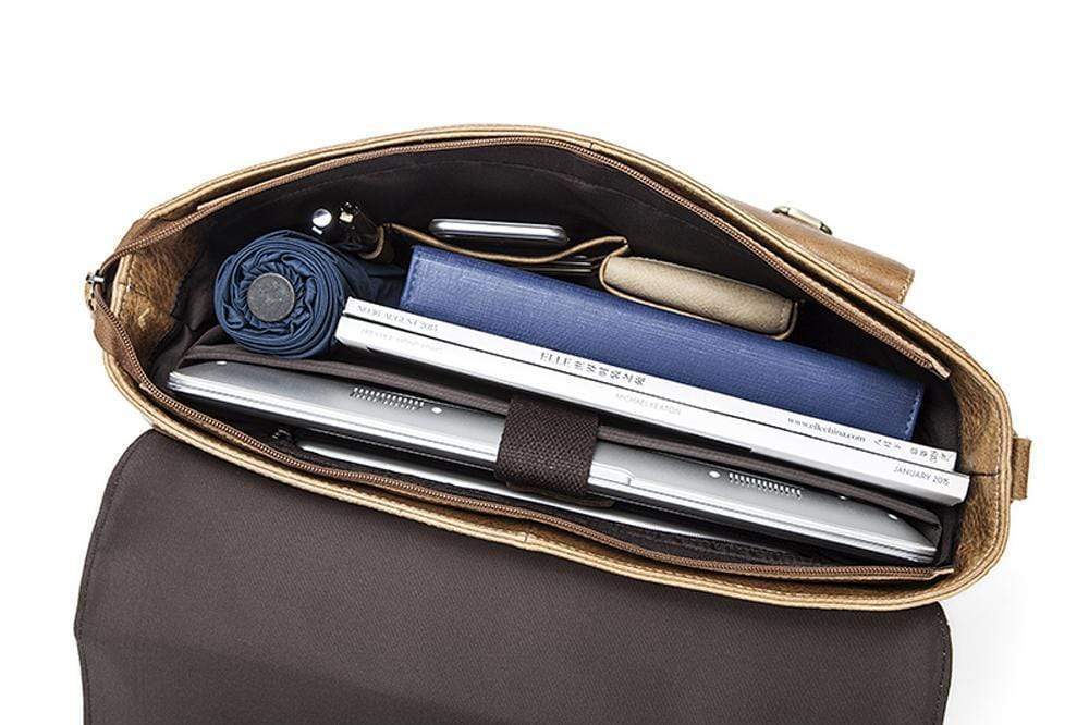 Borsa Messenger Beige Stile Postino
