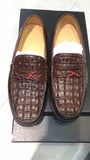 Preorder Genuine Crocodile Leather Mens Casual  Slip On Shoes