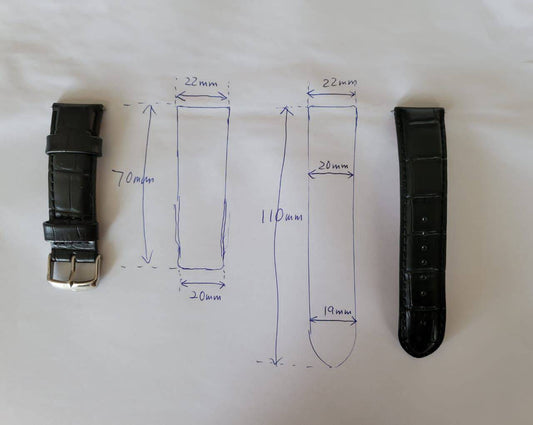 Preorder High Shiny Crocodile Leather Watch Band Red