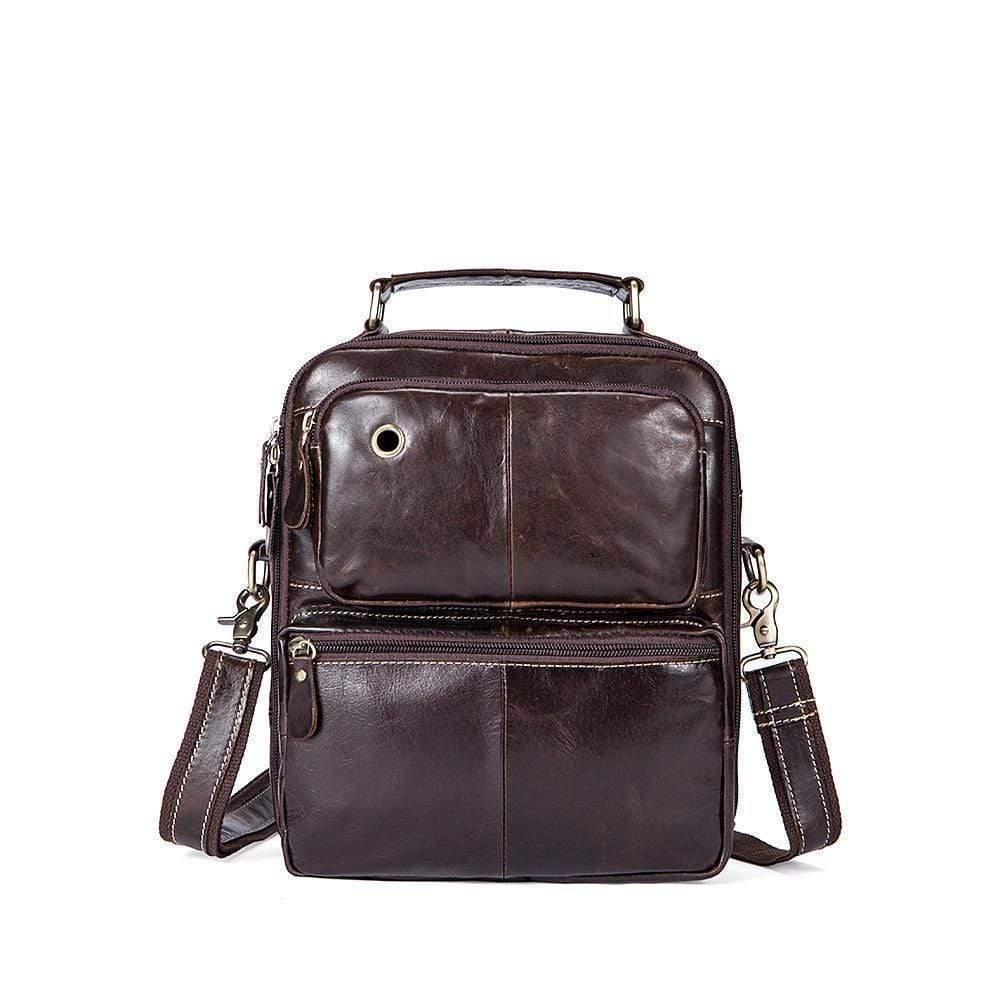 Rossie Viren Vintage Crossbody Bag Two Pockets Front With Grab Handle And Long Shoulder Strap