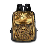 3D Animal Backpack 3D Sha Pei Dog With Helmet Waterproof Backpack