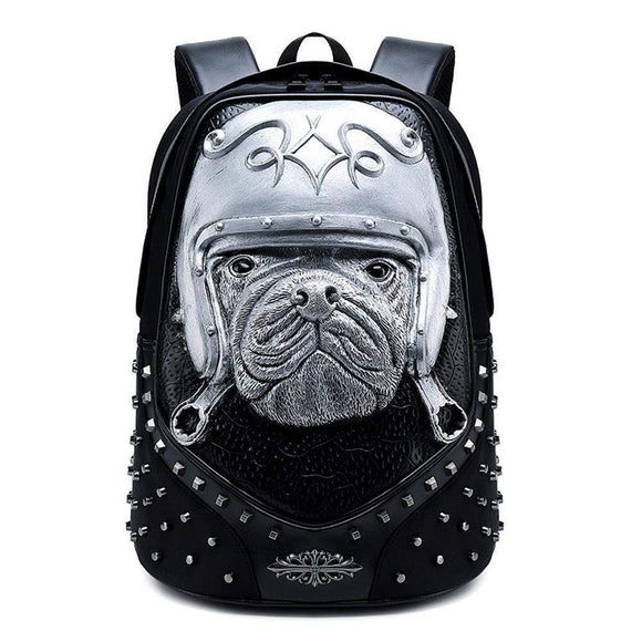 3D Animal Backpack Animal Unisex Creative Dog School Bag Animal Pattern Trendy Backpacks