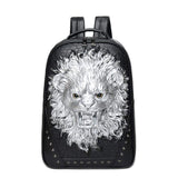 3D Animal Backpack Laughing Lion Backpack Outdoor Travel Backpack Computer Bag