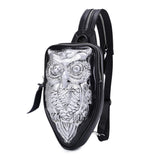 3D Animal Backpack Owl Mini Waterproof Backpack bag  Chest Shoulder Bags For Girls