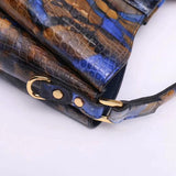 Black Color Crocodile Leather Medium Hobo Bag  & Purse For Women