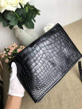 Crocodile Belly Leather  Large Ipad Case,Clutch Bag