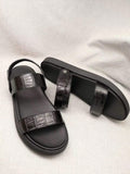 Crocodile Belly Leather Sandals
