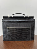 Crocodile Leather Business Briefcase Black