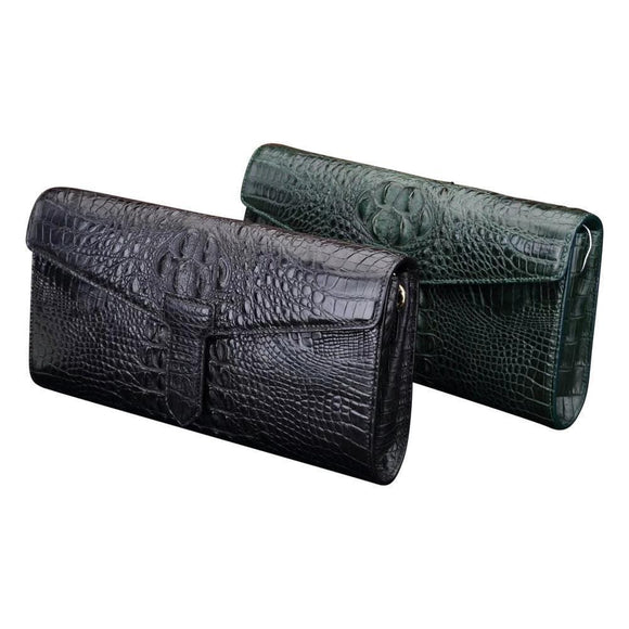 Crocodile Leather Clutches ,Shopping Bag ,Evening Clutch