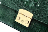 Crocodile Leather Mini Cross Body Messenger Top Hanlde Bags