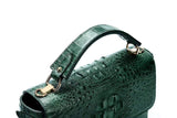 Crocodile Leather Mini Cross Body Messenger Top Hanlde Bags