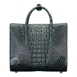 Crocodile Leather  Satchel Shoulder Bag For Women     |  Rossieviren