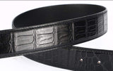 Crocodile Skin Belly Leather Belt 4215