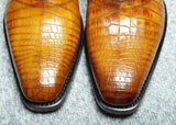 Genuine Crocodile Belly Leather Lace-Up  Shoes  For Men