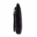 Genuine  Crocodile  Belly Leather Zipper Clutch Bag For Men