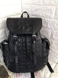 Genuine Crocodile Bone Leather Backpack