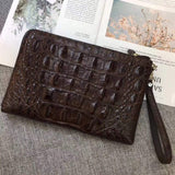 Genuine Crocodile Bone Leather Small Ipad Case,Clutch Bag