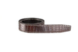 Genuine Crocodile Leather Belt With Stainless Steel Buckle