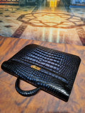 Genuine Crocodile Leather Briefcase