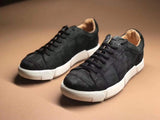 Genuine Crocodile Leather Sport Fashion Leather Sneaker Shoes