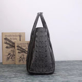 Genuine Crocodile Leather Top Handle Tote Bag
