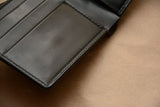 Handmade US Horween Shell Cordovan Leather Short Bi-Folder Wallet