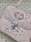 Ladies Top-handle Bag  Genuine Crocodile Leather Crossbody Messenger Bags