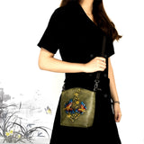 Leather Small Cross Body Bags For Women Mini Iphone Purse