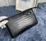 Luxury Coded Lock Clutch For Men Genuine Crocodile Leather Large Capacity Clutch Bag Male Money bag Mens Card Holder Wallet